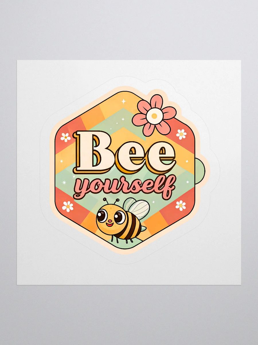 Bee Yourself Hexagonal Kiss Cut Stickers product image (2)