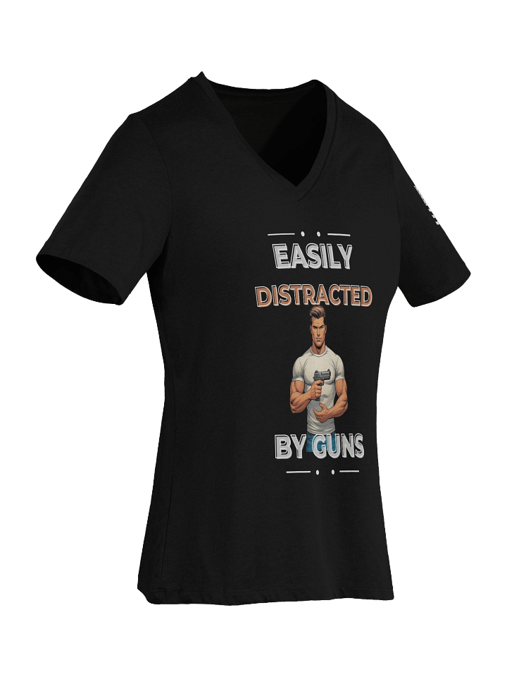 Easily Distracted by Guns - Woman's T-Shirt product image (2)