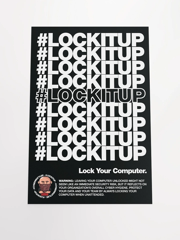 #LOCKITUP - Poster (Black) product image (1)