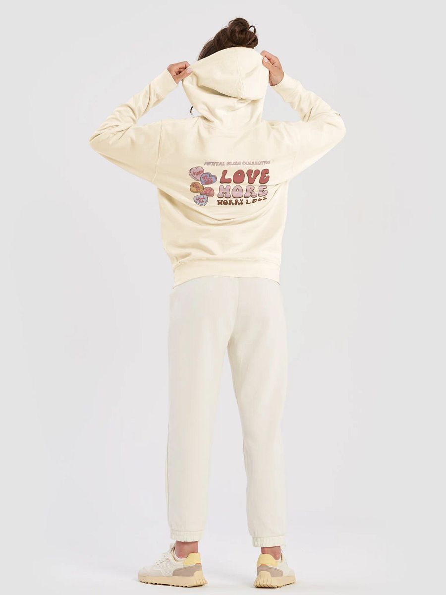 Love More Worry Less Unisex Hoodie – A Daily Reminder to Stay Positive product image (62)