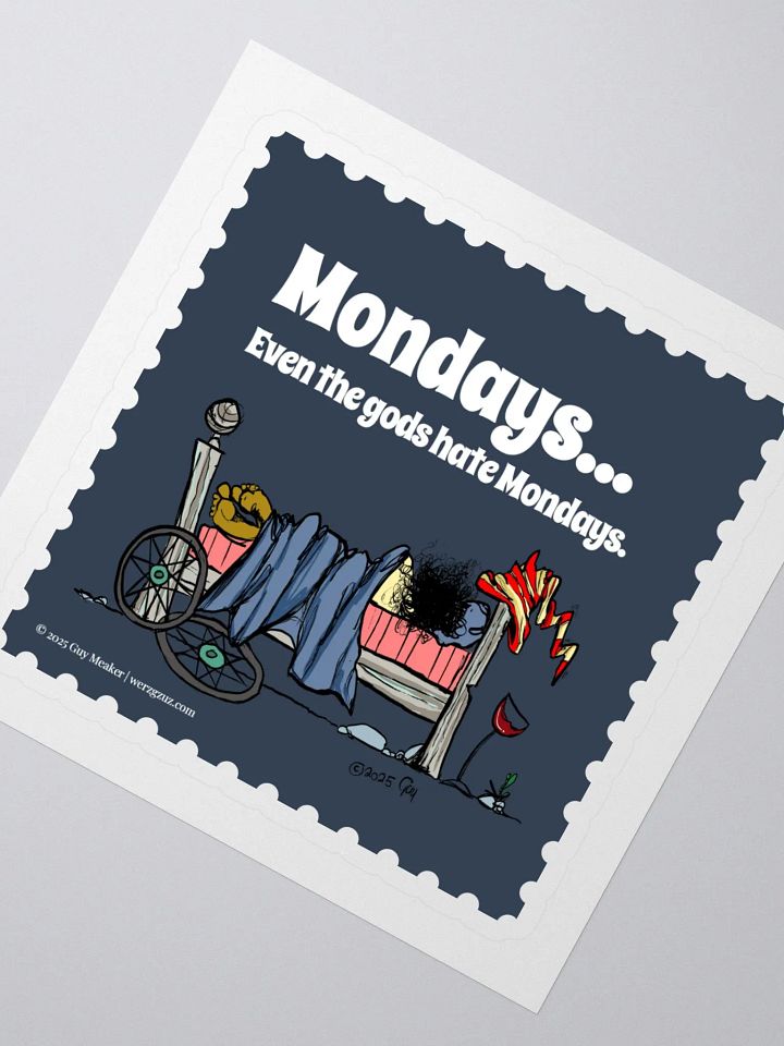 Mondays Suck Kiss Cut Stickers product image (2)