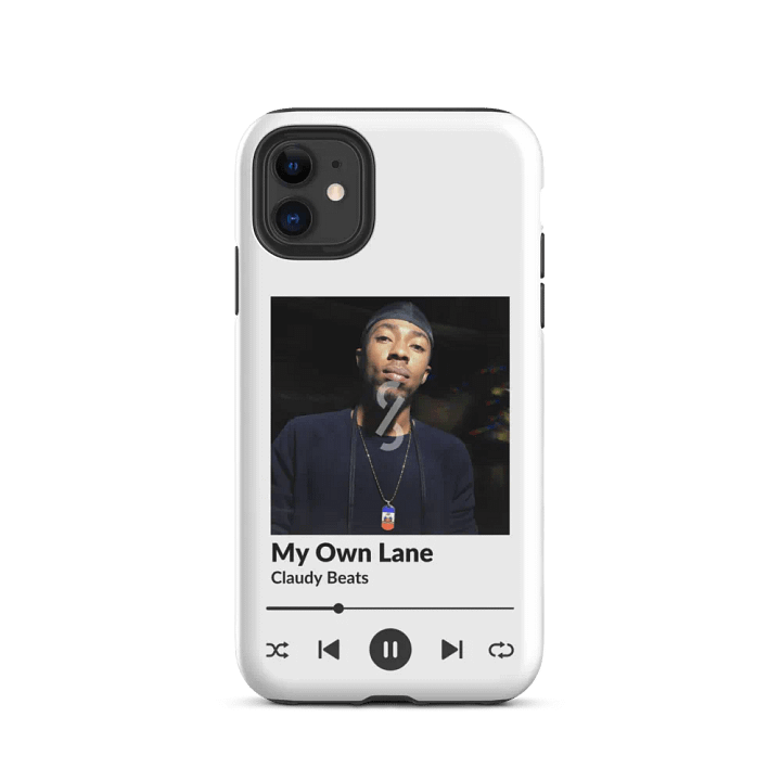CLAUDY BEATS MY OWN LANE IPHONE® TOUGH CASE product image (2)