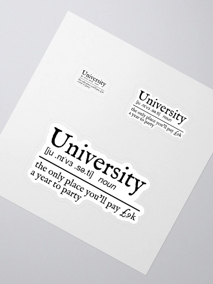University Definition Sticker product image (2)