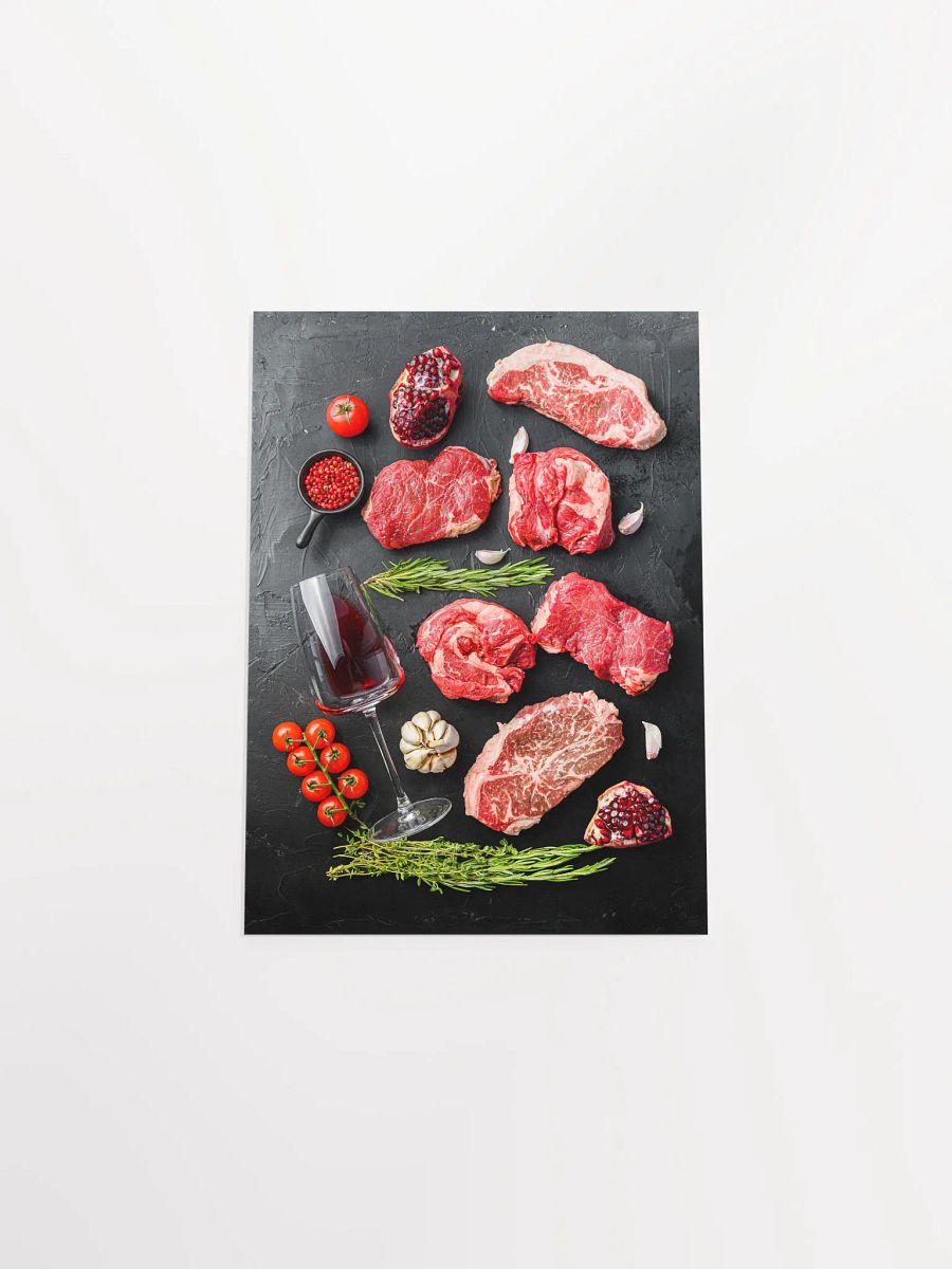Wine, meat, tomato (Italian, Spanish cuisine) — Food kitchen poster/blackboard, kitchen wall art, aesthetic poster, minimalist poster product image (19)
