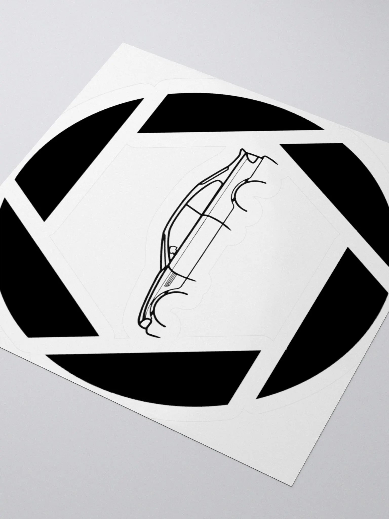 Aperture Motorsports Logo Sticker {Black} product image (6)