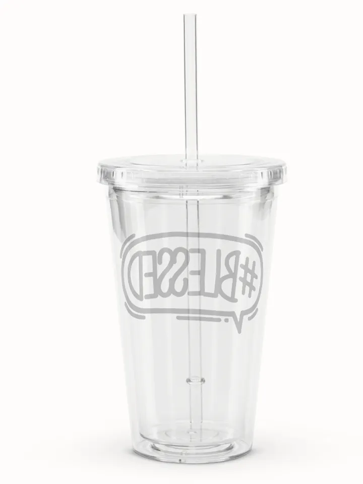 #Blessed clear cup product image (2)