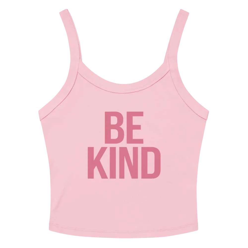 BE KIND Pink Ribbed Tank product image (2)