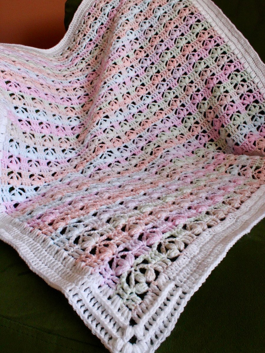 Lace Crochet Baby Blanket - Scarlett Baby Blanket product image (6)