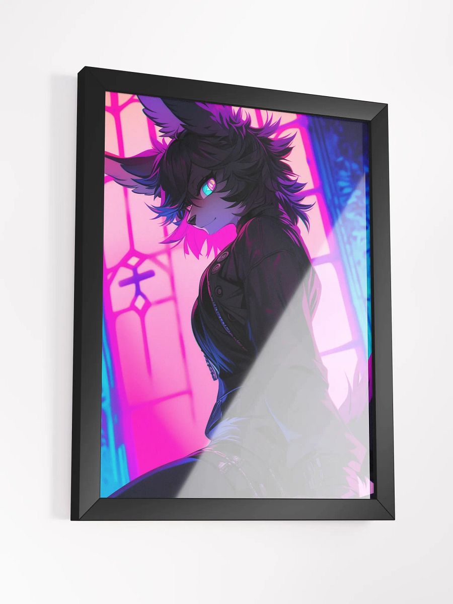 Neon Wolf Cyberpunk Poster product image (5)