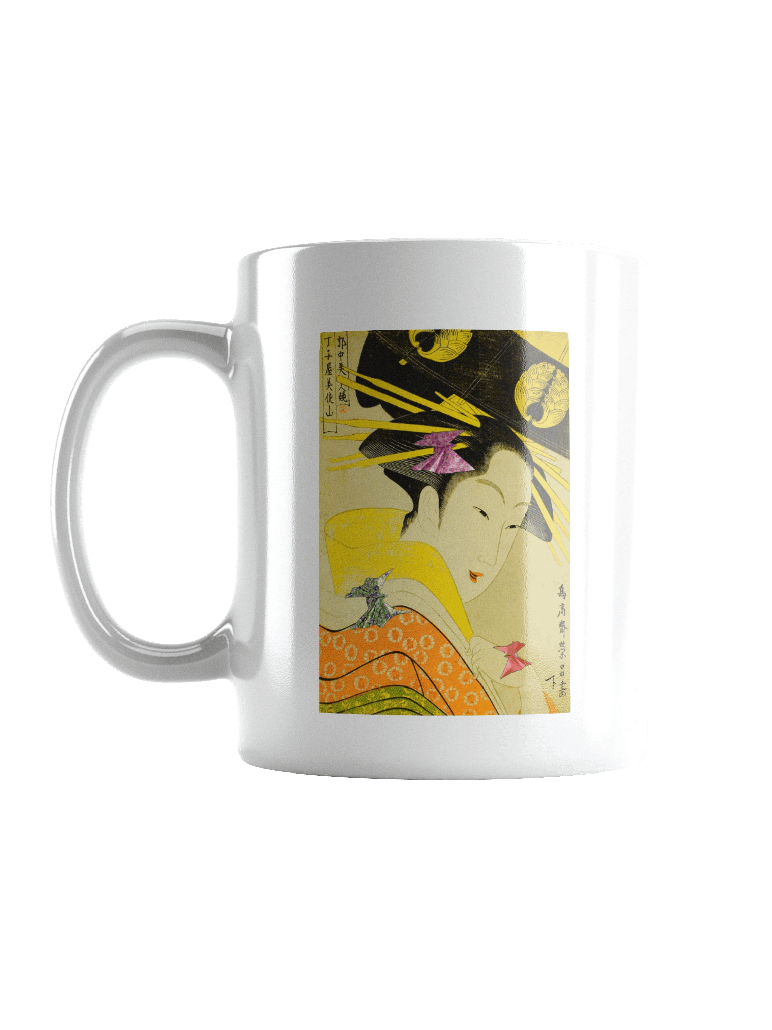 Ukiyo-e and Origami elements Mug product image (2)