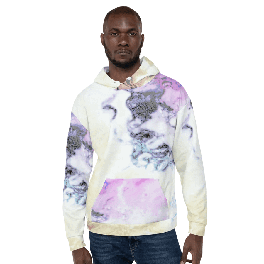 Pastel Abstract Unisex Pull On Hoodie product image (6)