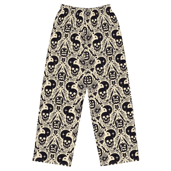 Moonlit Gothic All-Over Wide-Leg Pants product image (1)