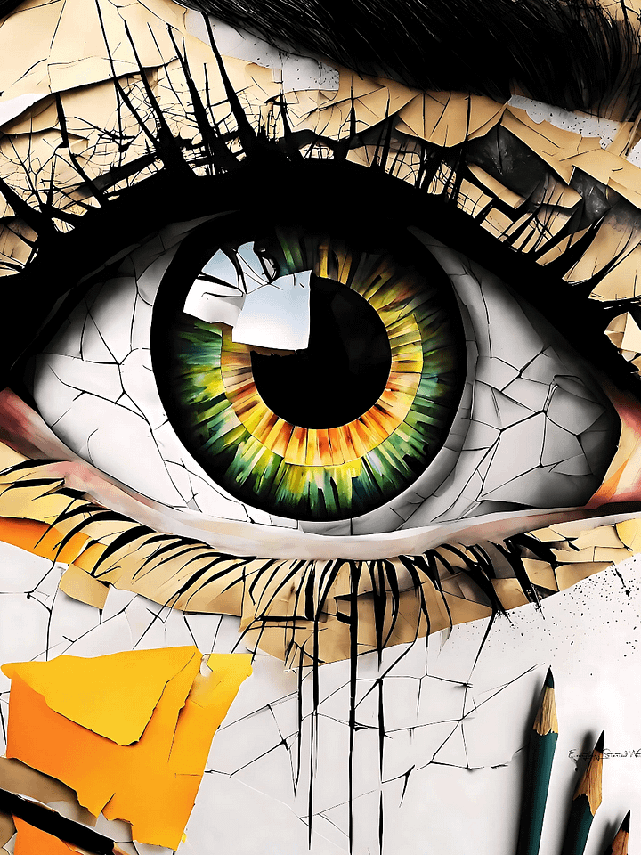 Paper Collection | Depths of the Eye | Canvas Art Painting product image (1)