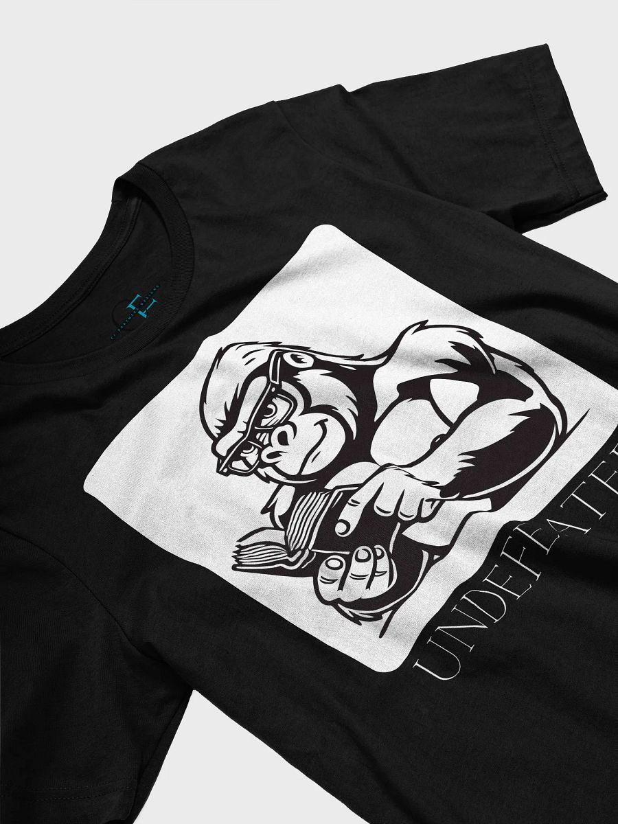 Undefeated Gorilla Reading Tee – Smart Strength Collection | Bella+Canvas 3001 product image (27)