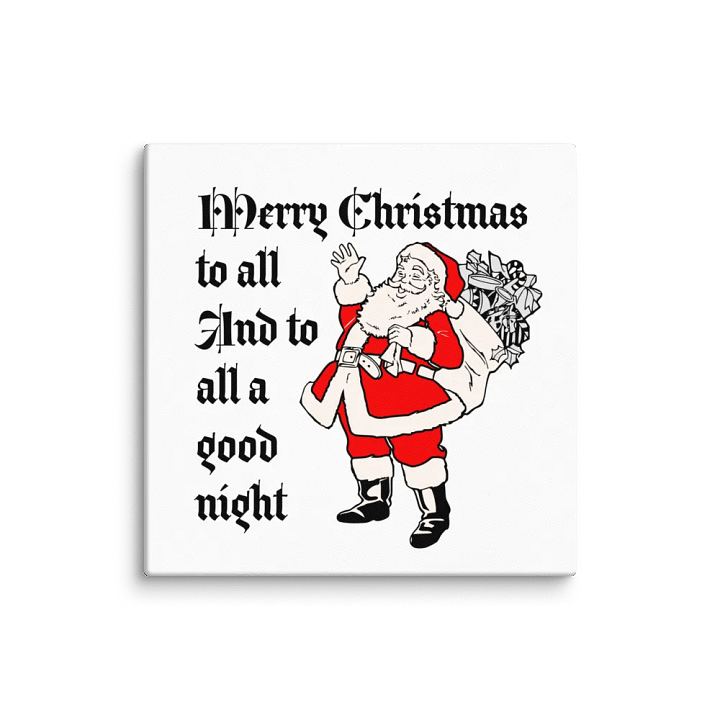 Vintage Santa Cheer: Merry Christmas Wall Art product image (1)
