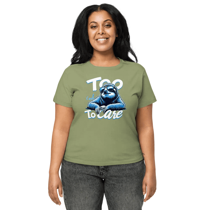 Chill Sloth Graphic High-Waisted Tee product image (6)