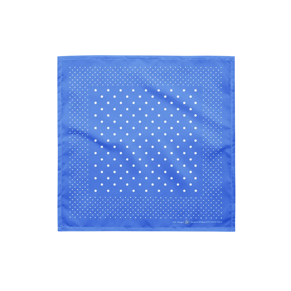 Cornflower Polka Dot Bandana product image (1)