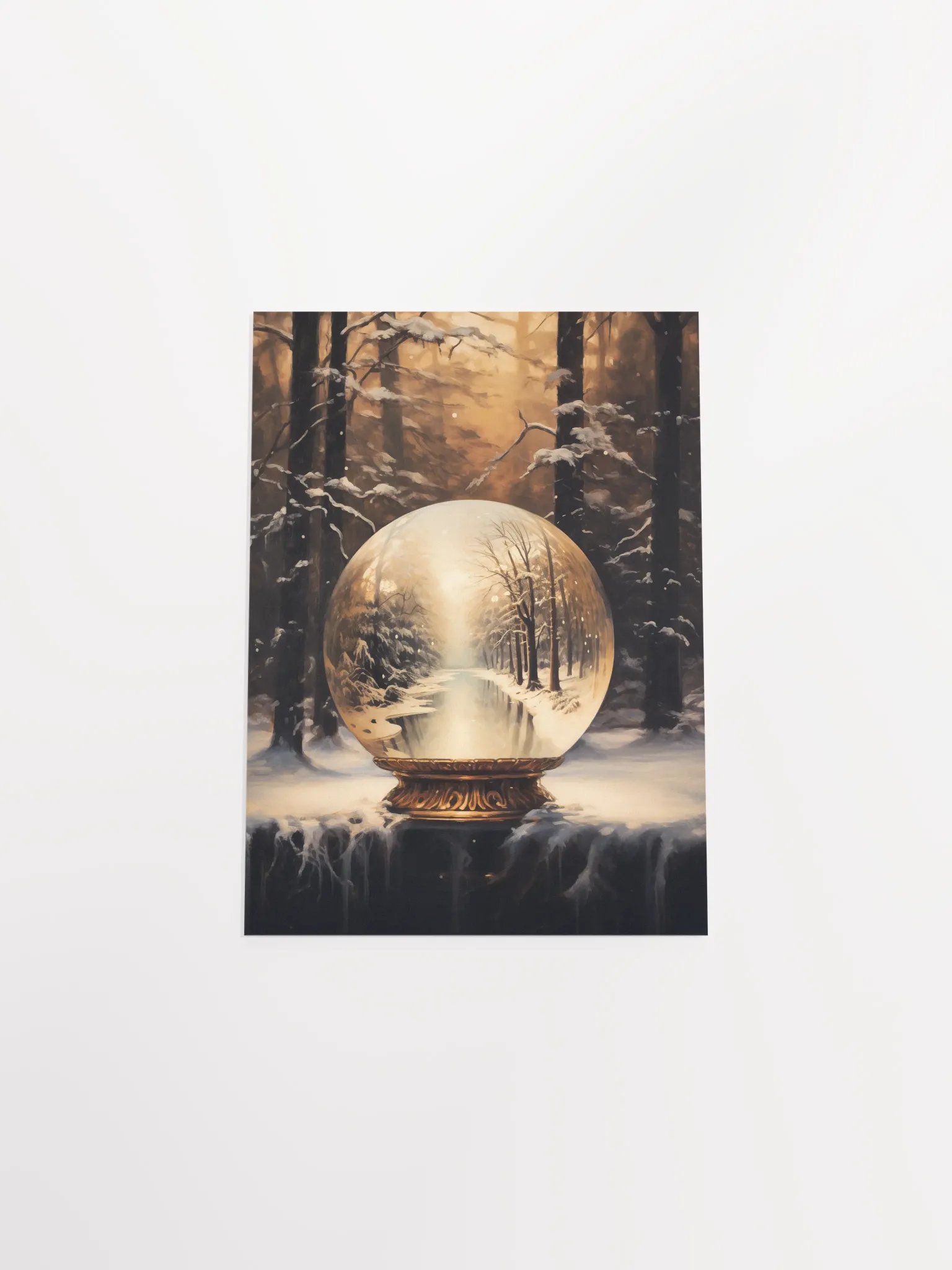 Enchanted Winter Snow Globe Poster product image (4)