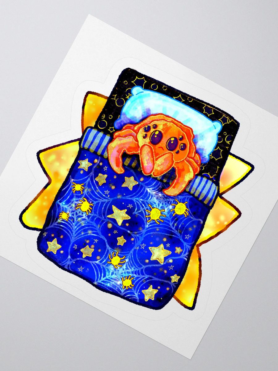 Sleepy Spider Sticker product image (2)