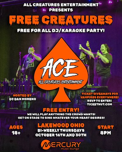 We will see you tonight at @mercurymusiclounge in Lakewood for another fun filled free for all night! 🖤

Make sure to RSVP fo...