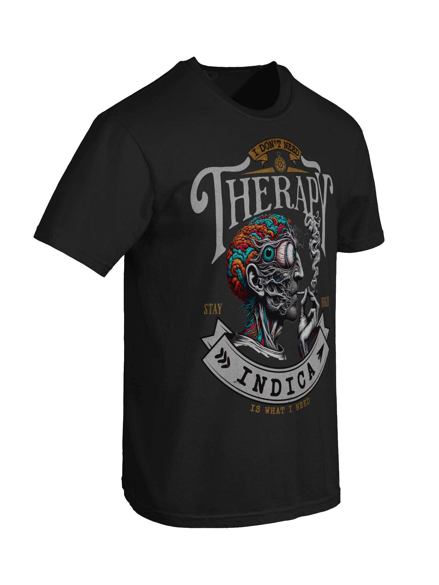 Psychedelic Mind - I Don't Need Therapy INDICA - Heavyweight T-Shirt product image (4)