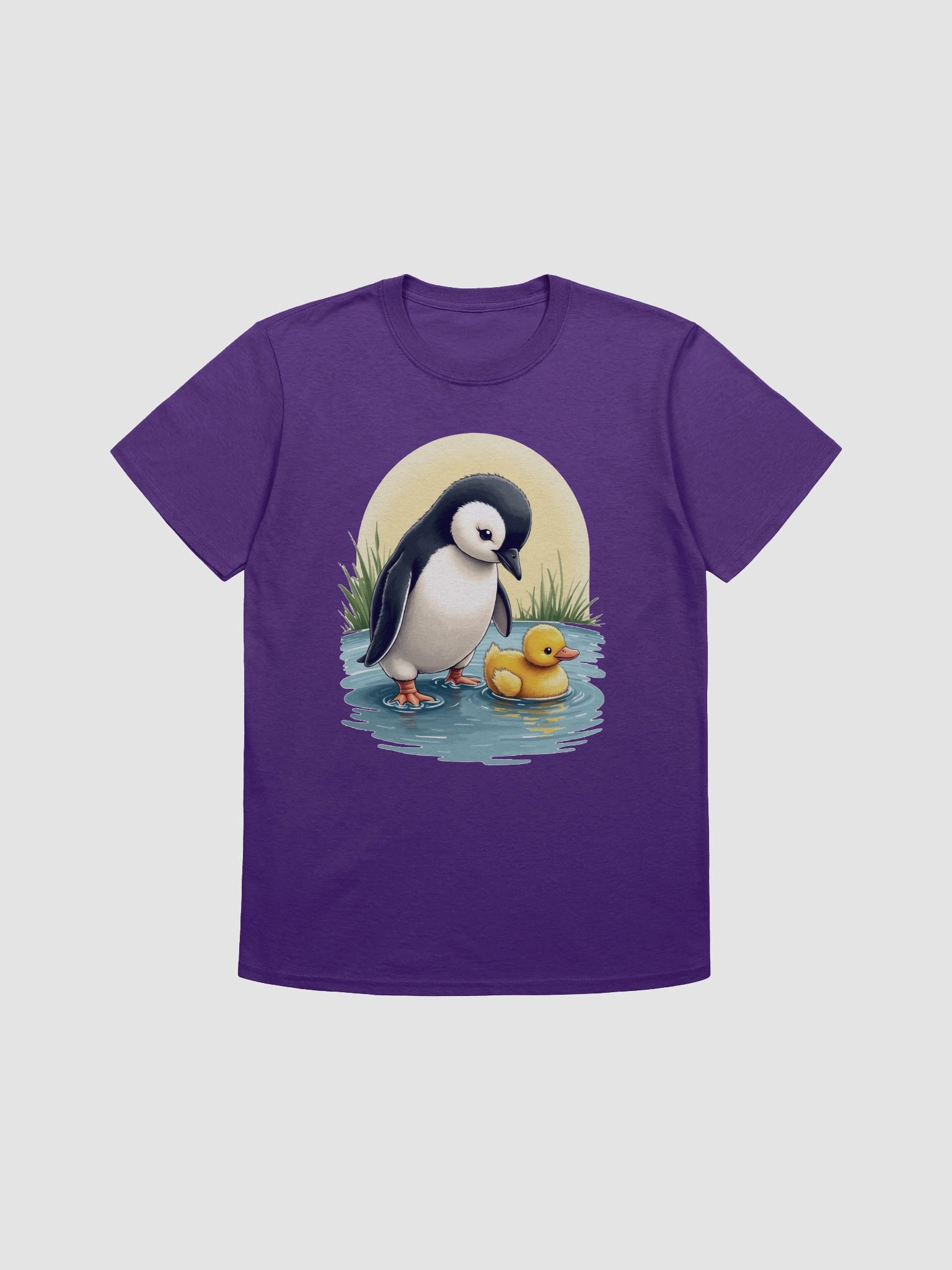 Penguin and Duckling Friendship T-Shirt product image (3)