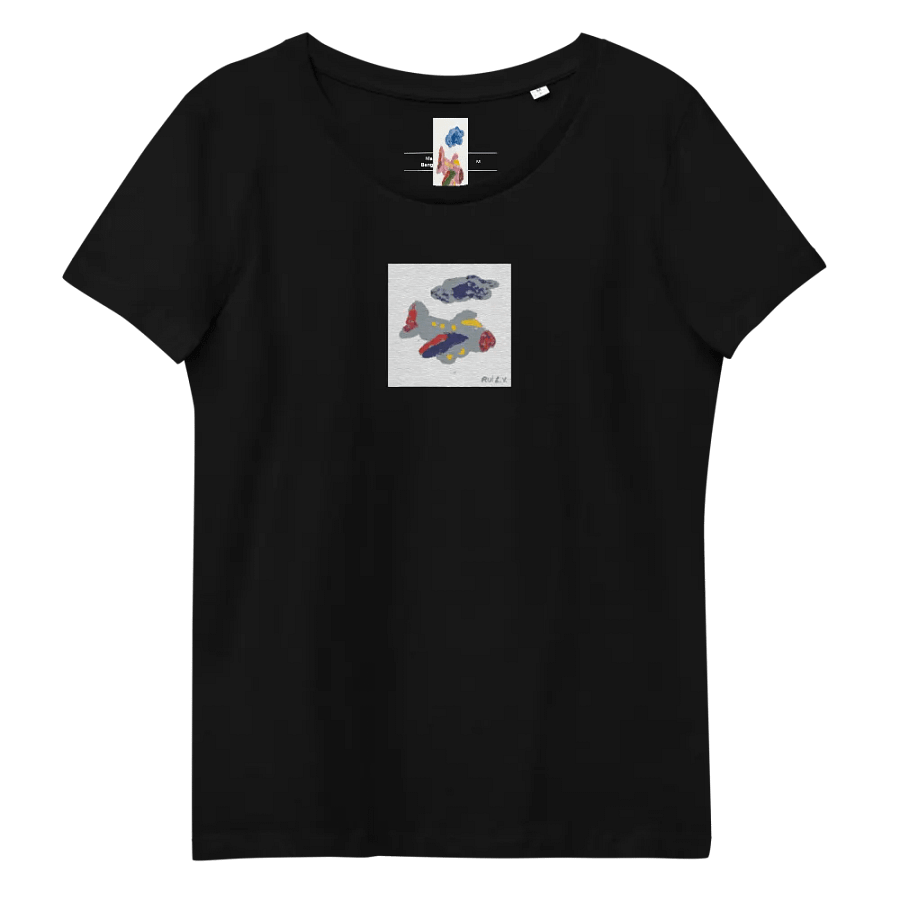 Kid Airplane (Stanley/Stella Women's Fitted Eco Tee) product image (8)