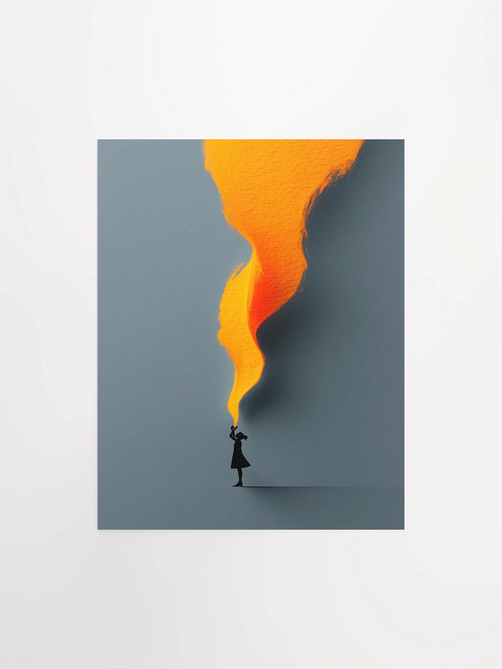 Flame of Imagination Matte Unframed Wall Art Paper Canvas product image (2)