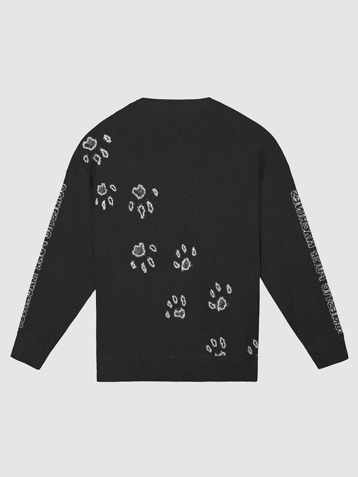 Paw Print Knitted Crewneck Sweater Relaxed Fit product image (2)