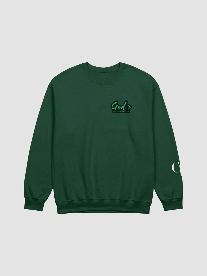 God > GREEN TEXT Sweatshirt product image (1)