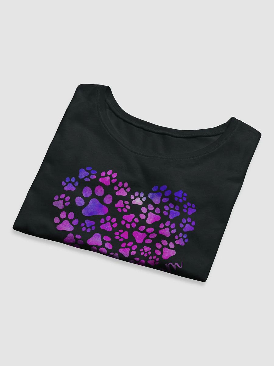 Baby Tee Dog Mom Dog Paws Heart Crop Tee T-Shirt product image (4)