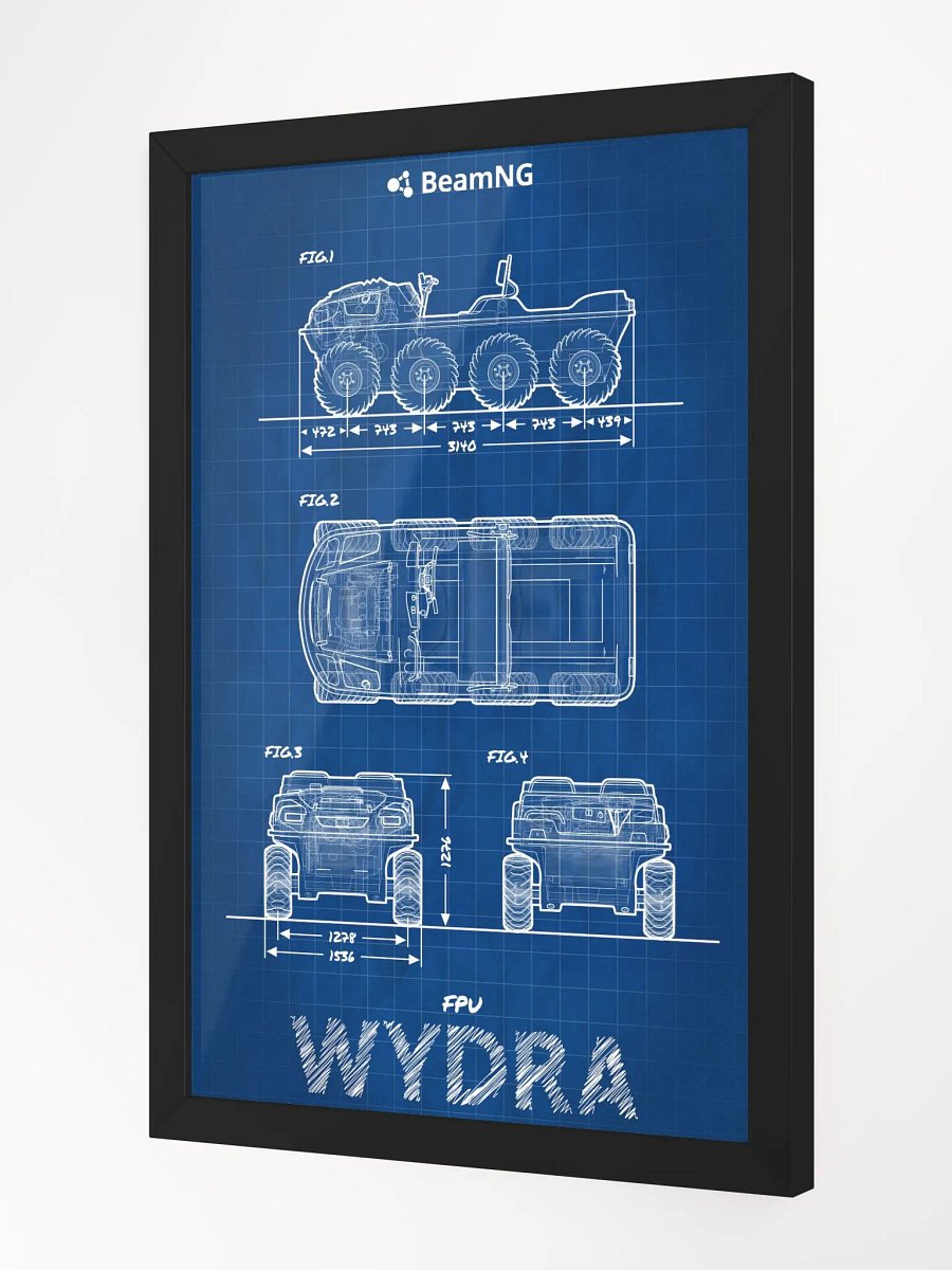 Framed Poster: FPU Wydra Blueprint product image (3)