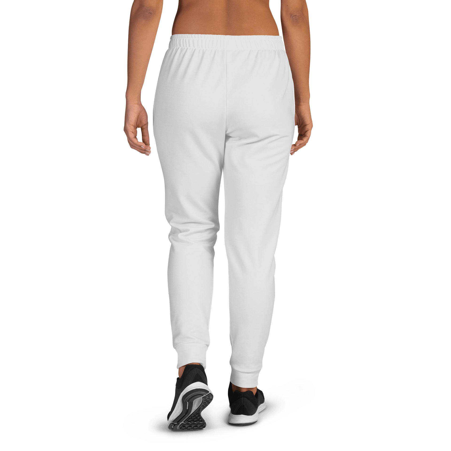 Light Gray Solid Color Women's Fleece Sweatpants product image (1)