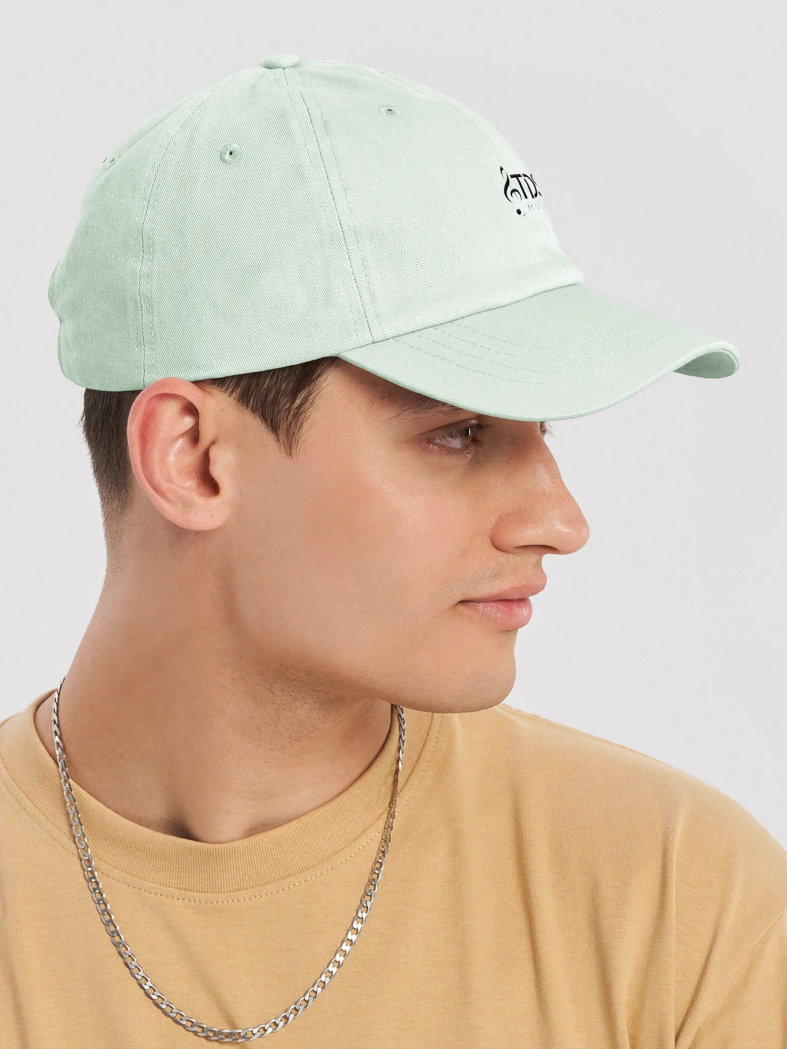 Beechfield Pastel Dad Hat - TDS Embroidered Low Profile Cap in Pastel Lemon, Pink, Blue, and Mint product image (7)