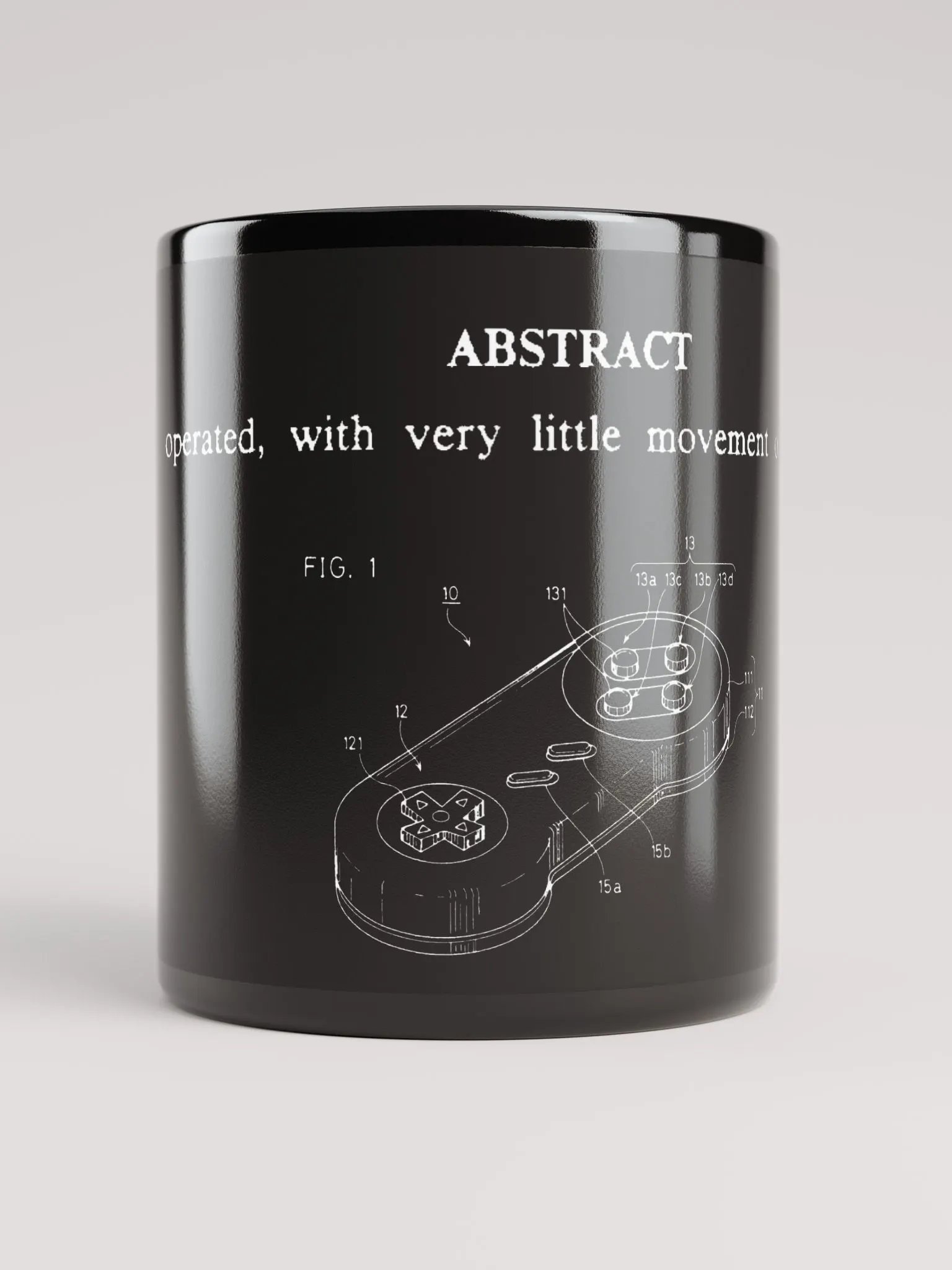 Super NES controller patent mug - 100% ceramic product image (1)