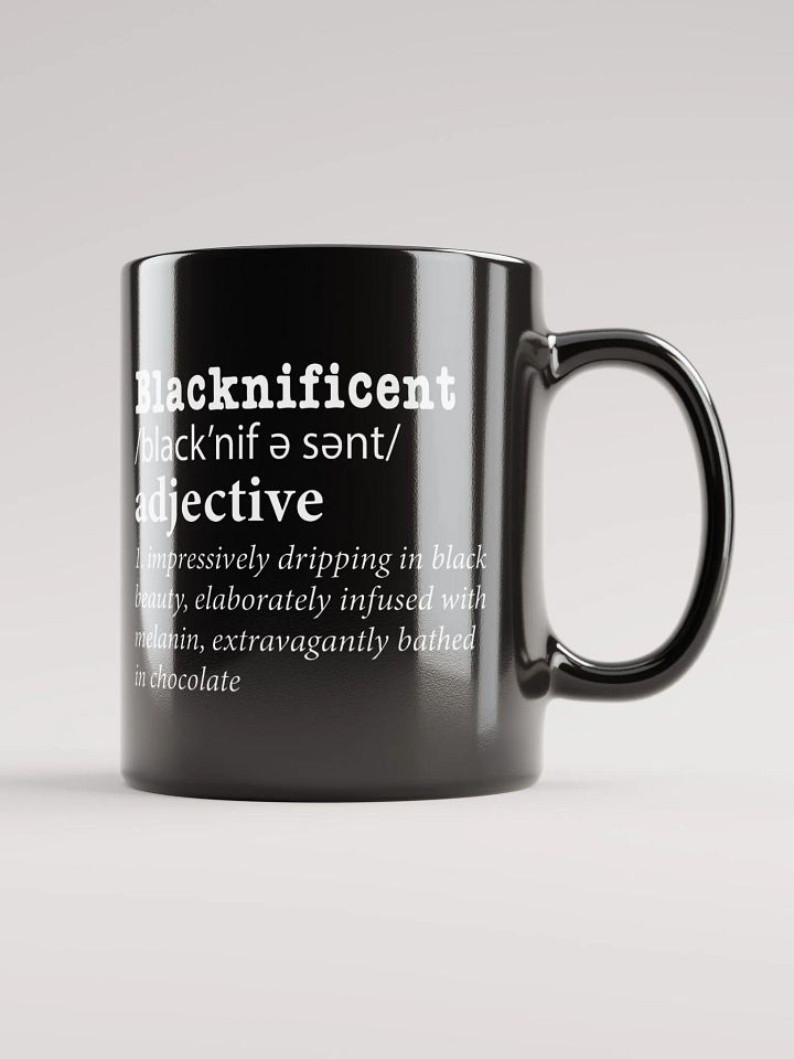 Blacknificent Black Glossy Mug product image (2)