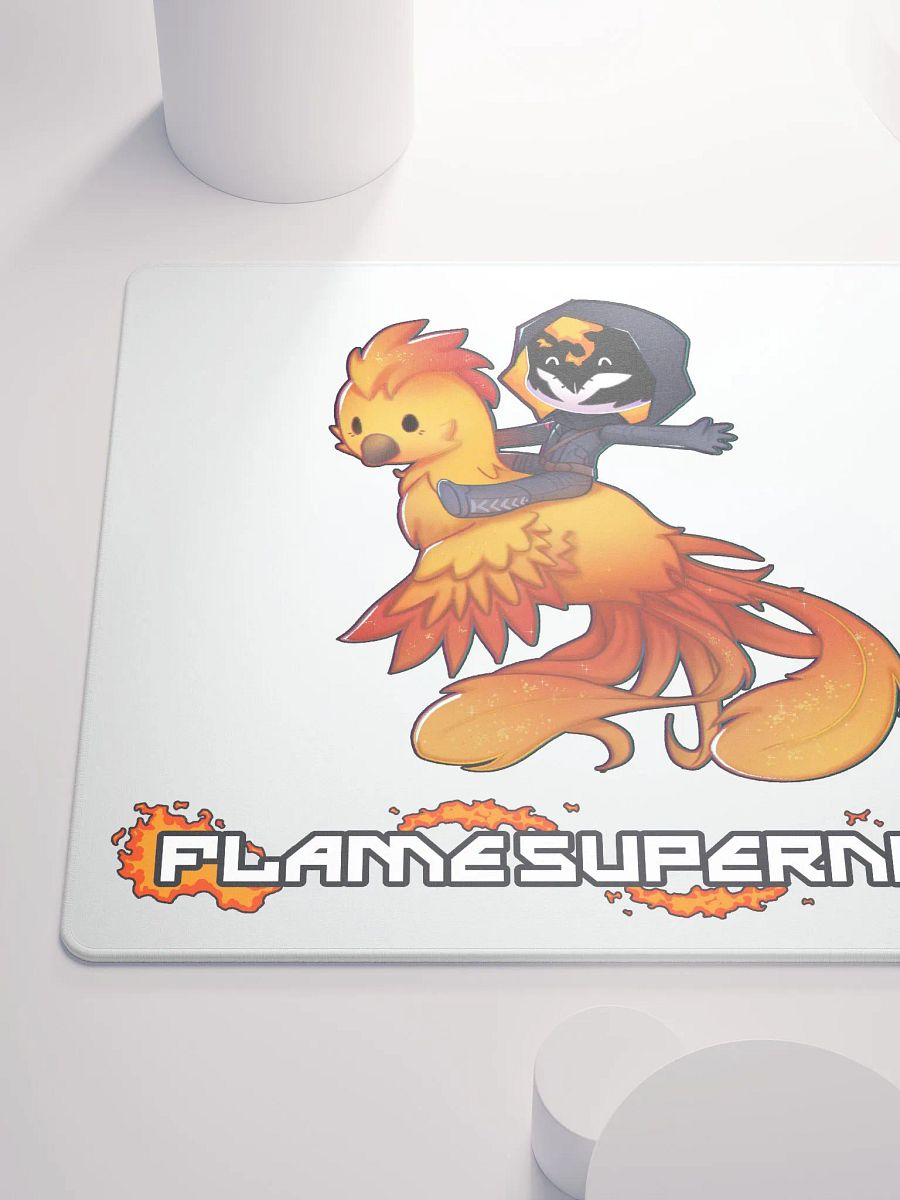 Phoenix Chibi Gaming Mousepad (White) product image (6)