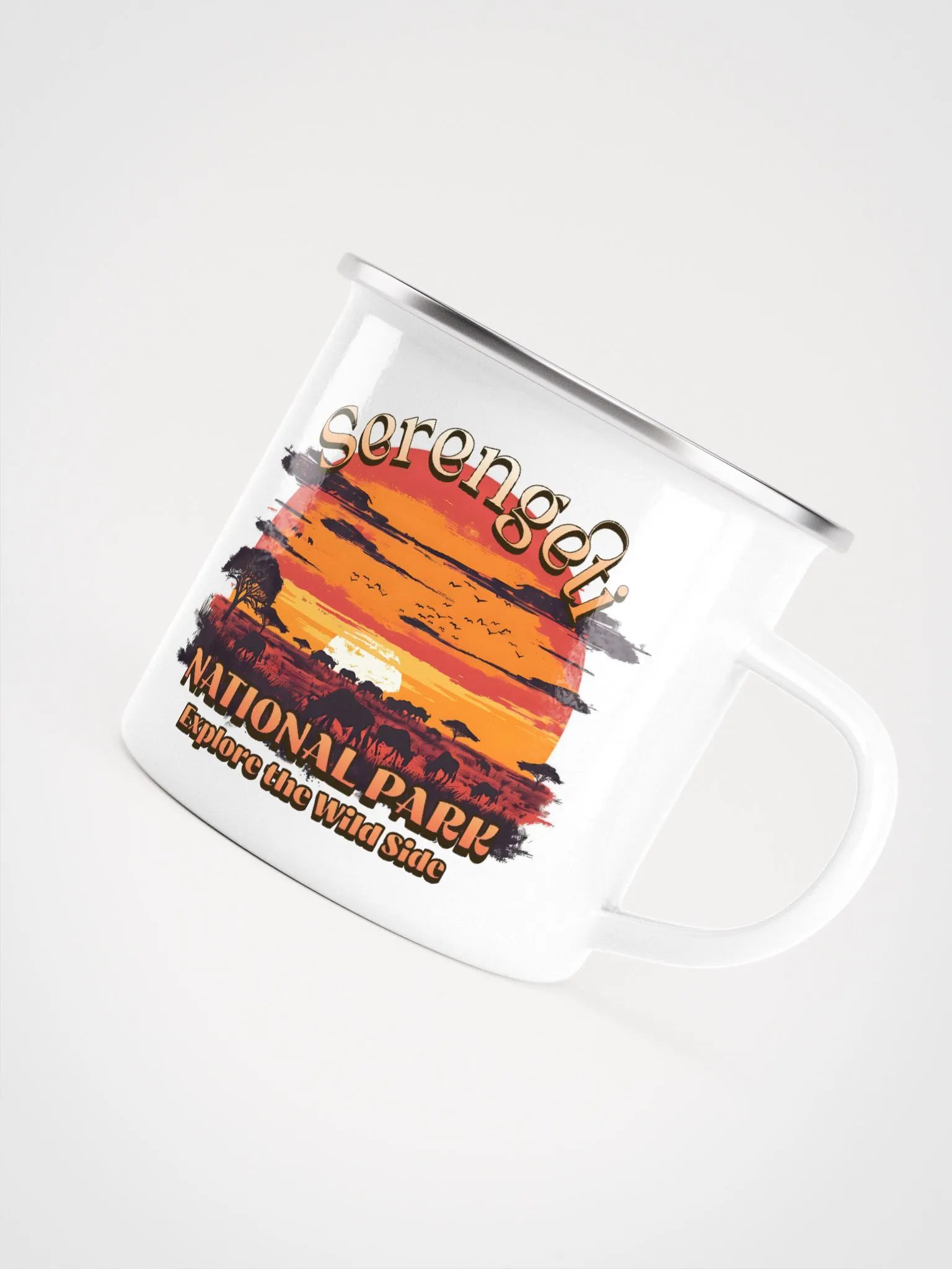 Serengeti National Park Sunset Enamel Mug product image (2)