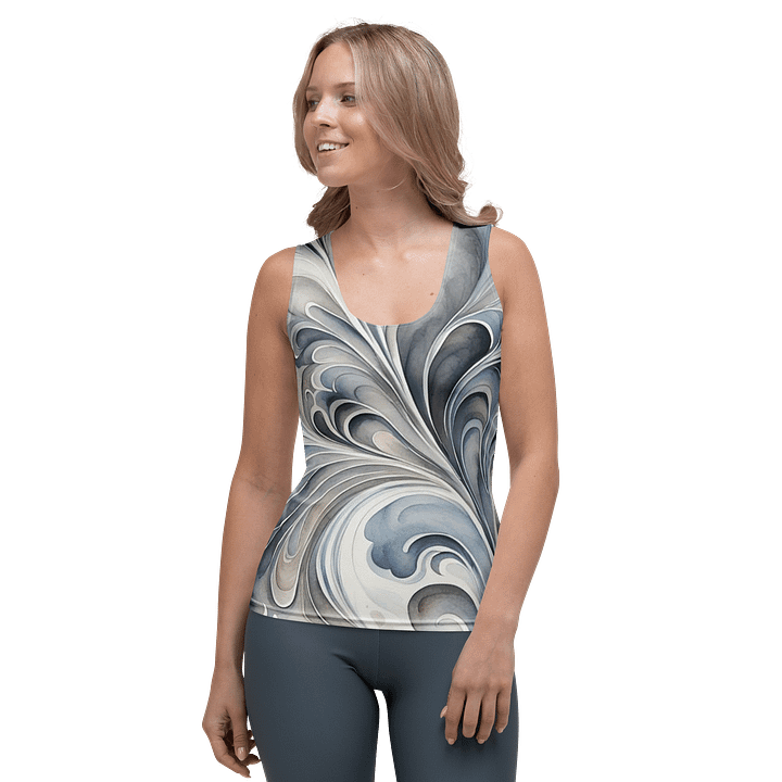 Gray Fractals Tank Top product image (1)