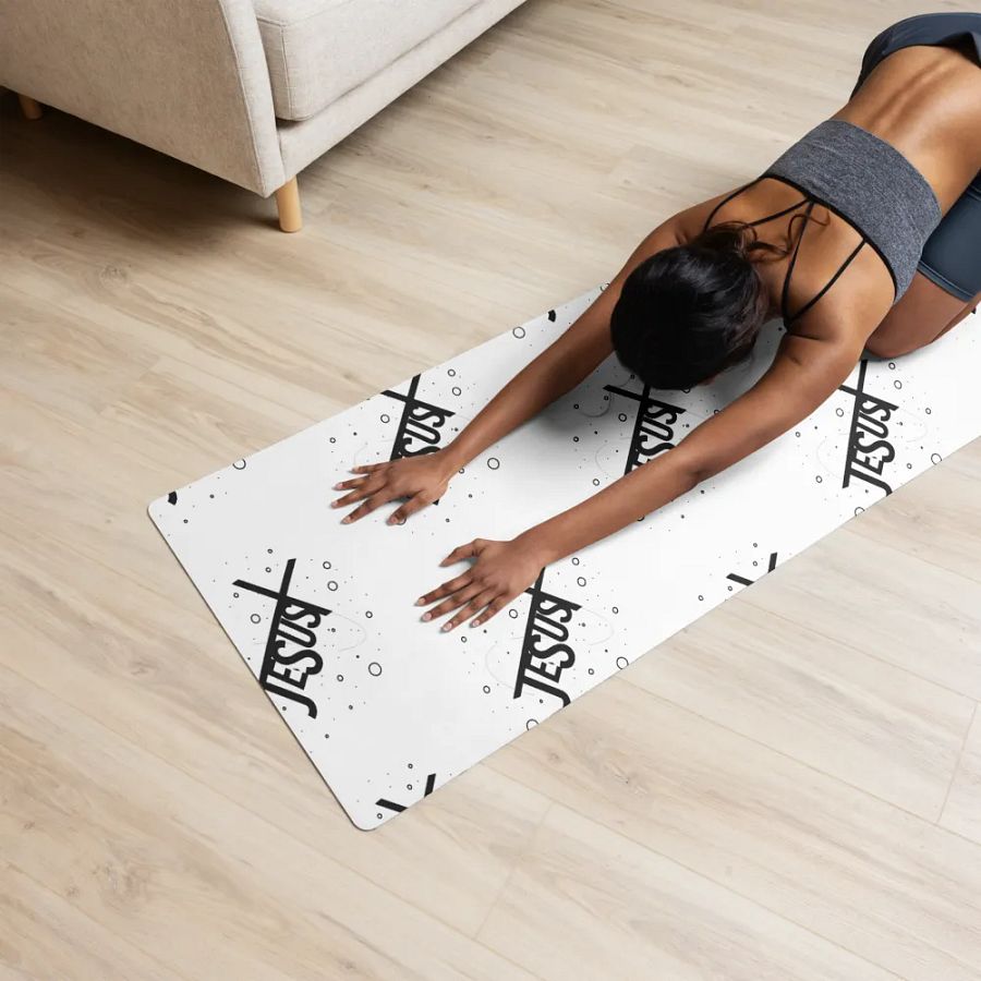 Black Jesus Printed Yoga Mat product image (12)