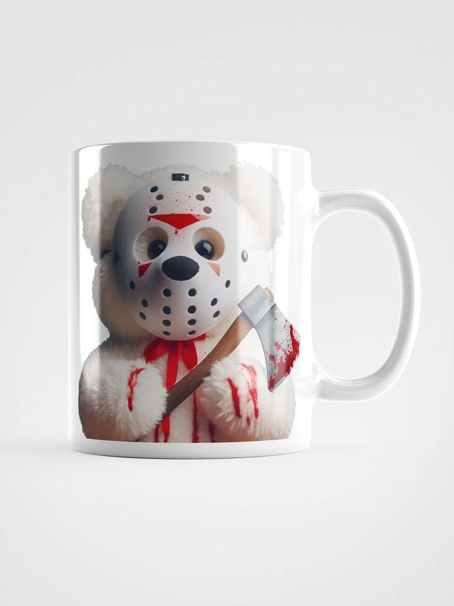 Twisted Teddy Bear #Humorous Glossy Mug - White product image (1)