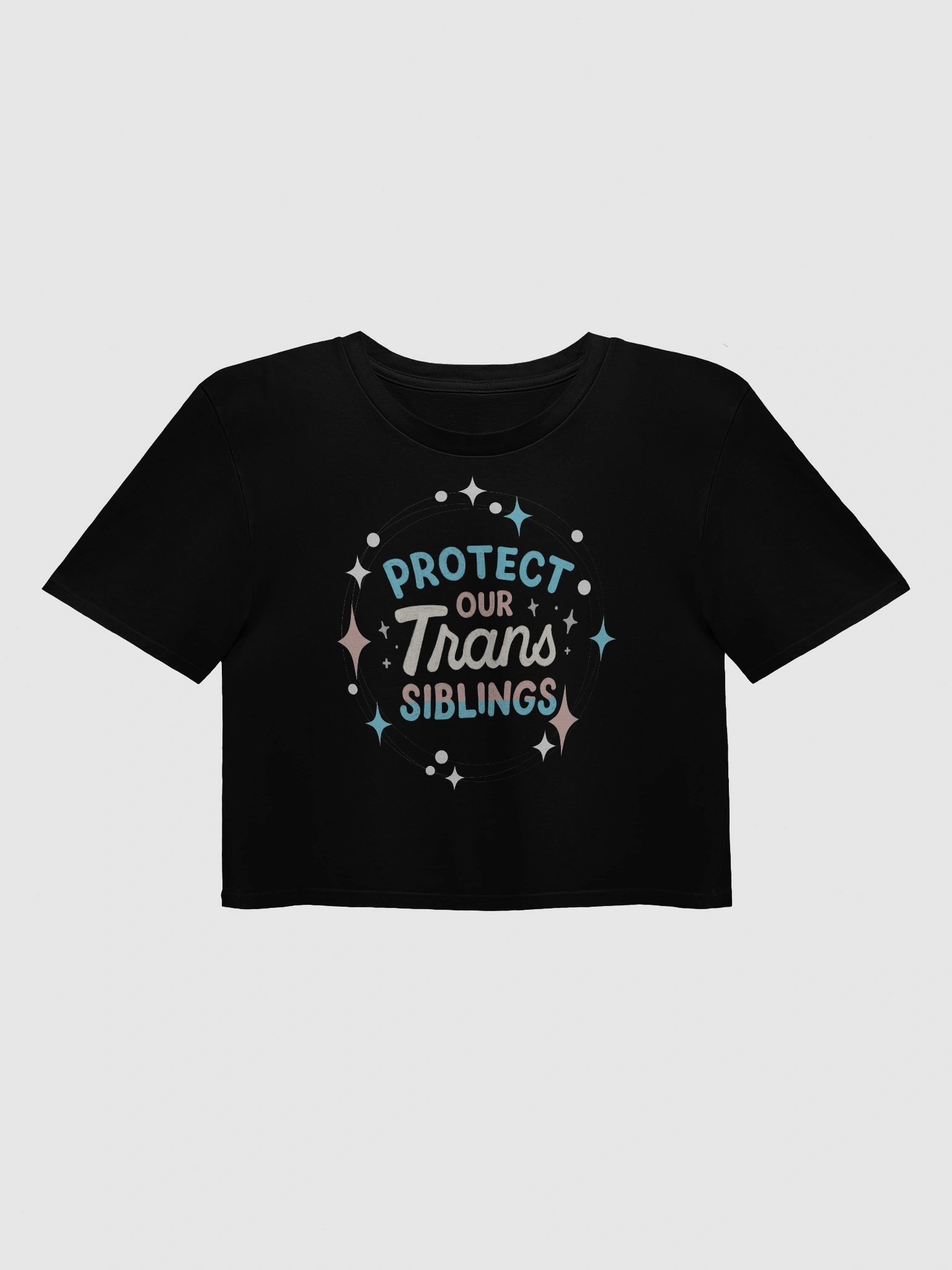 Trans Siblings Protection Circle Crop Top product image (1)
