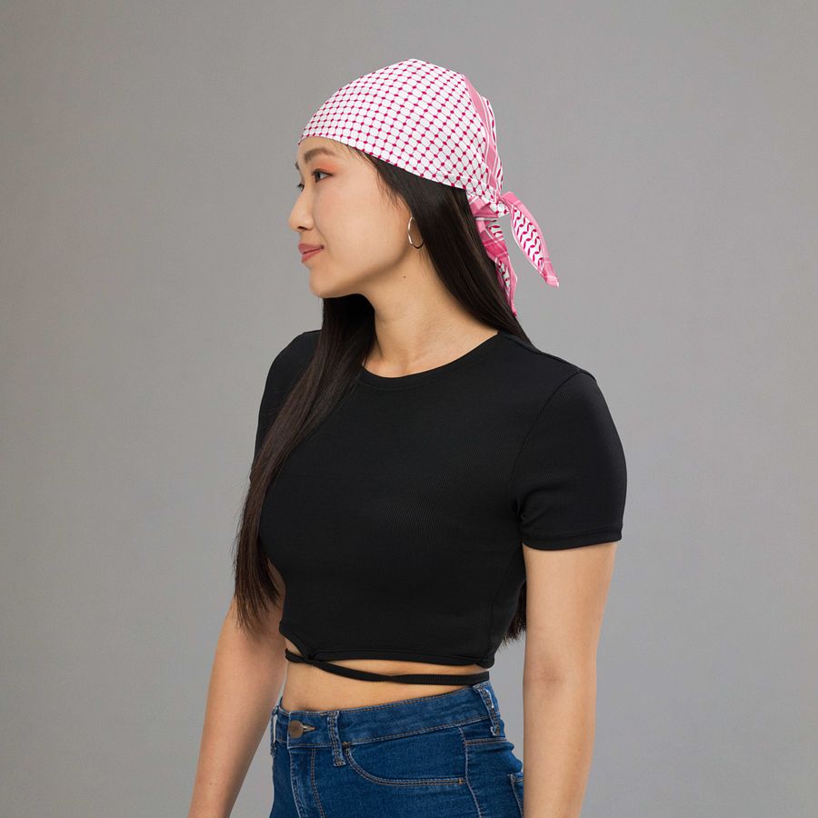 Aesthetic Pink Kufiya Bandana product image (3)