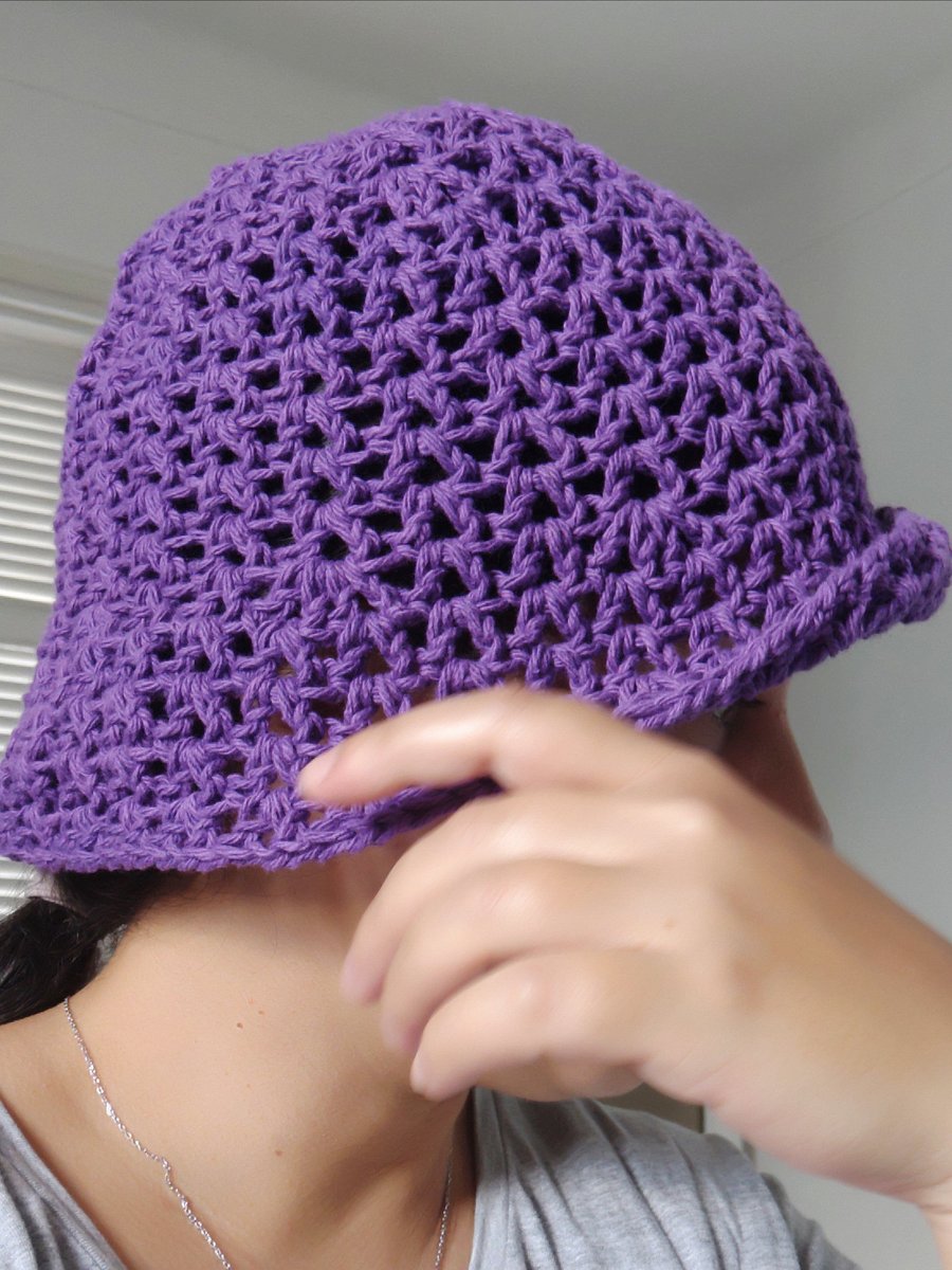 V stitch summer bucket hat pdf pattern product image (2)