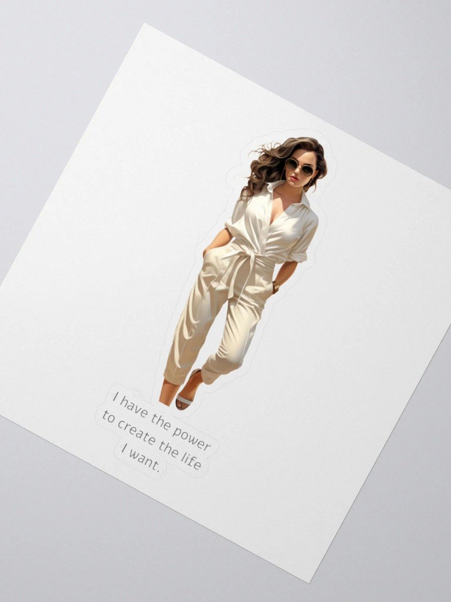 Inspirational sticker - I have the power to create the life I want product image (3)