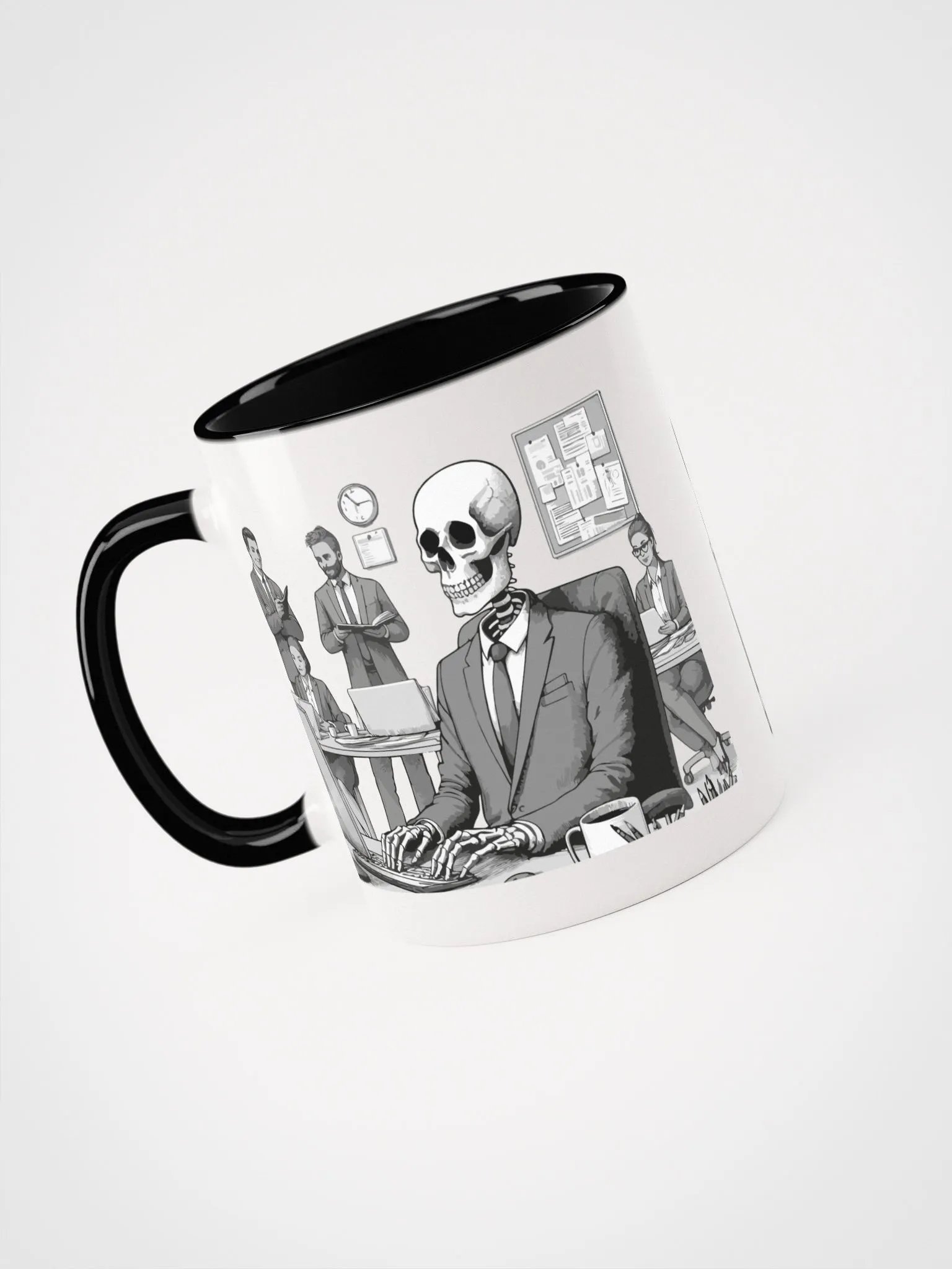 Corporate Skeleton (Black and White Mug) product image (4)