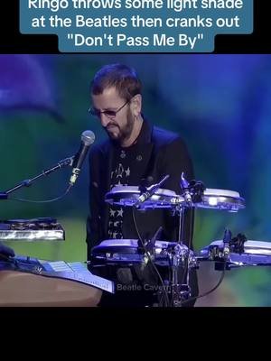 Ringo makes a crack about his songs never making it on the Beatles albums. then segues in to 