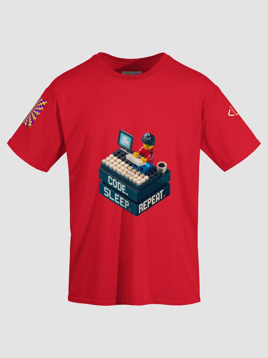 Code. Sleep. Repeat. — Pixel Dev Tee by Limitless product image (7)