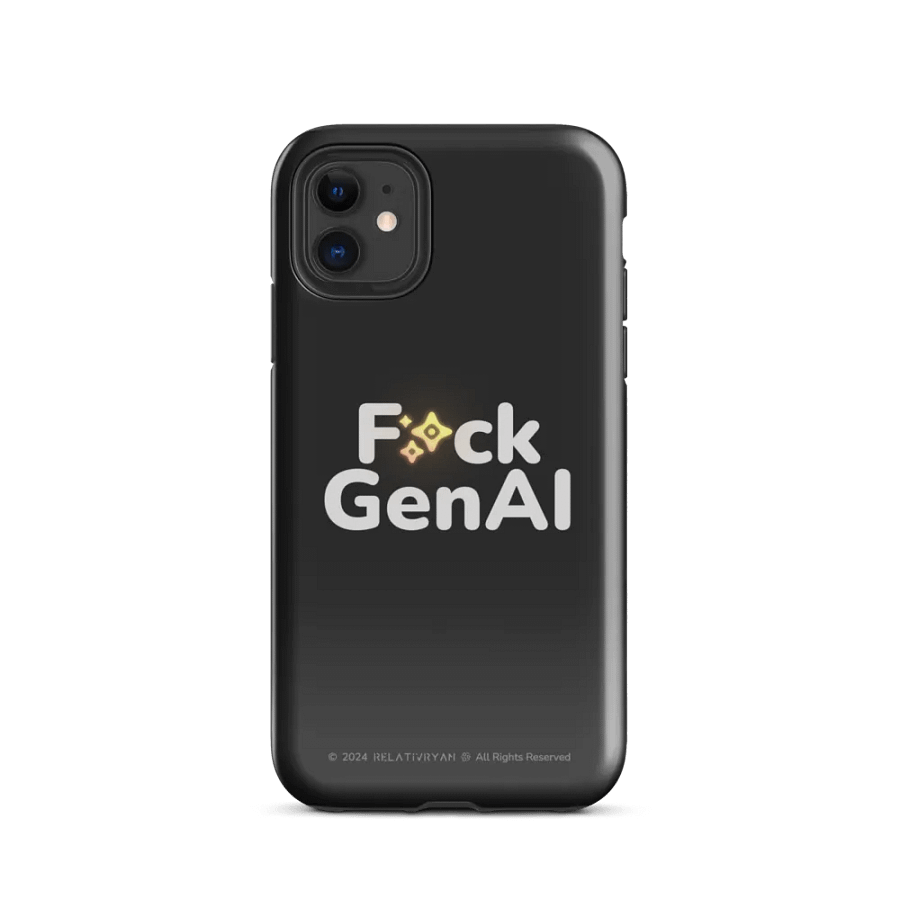 Absolut Idiocy Tough Case - F✨ck Generative AI (iPhone) product image (2)