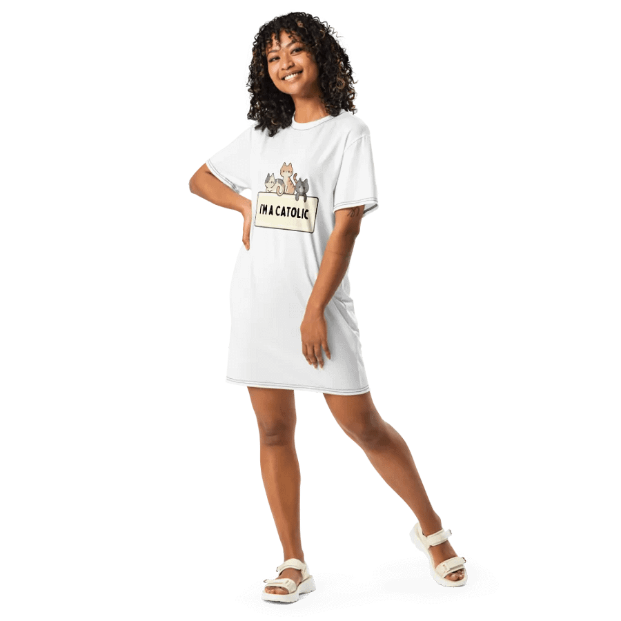 Catolic Cuties All-Over T-Shirt Dress product image (9)
